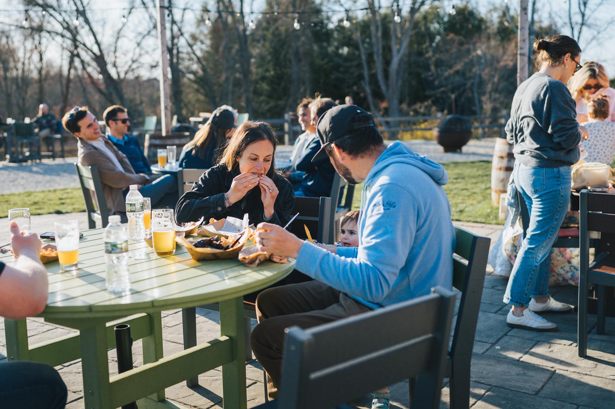 FYR Grill cooking at Tilted Barn